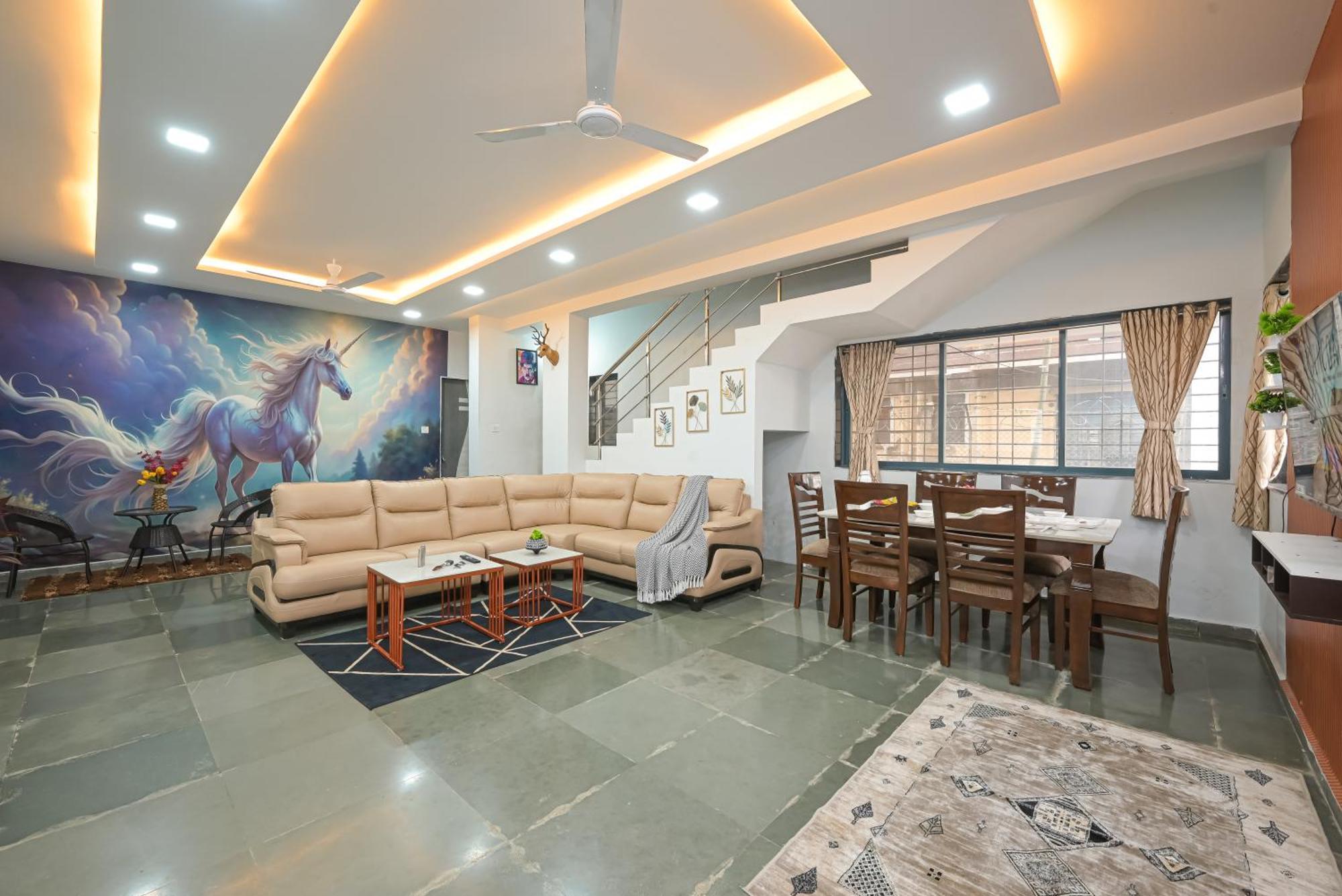 Ll Empyrean Stay II Luxury Ll Celestial Unicorn Villa Ll 3Bhk Ll Ac Ll Private Big Pool Ll لونافالا المظهر الخارجي الصورة